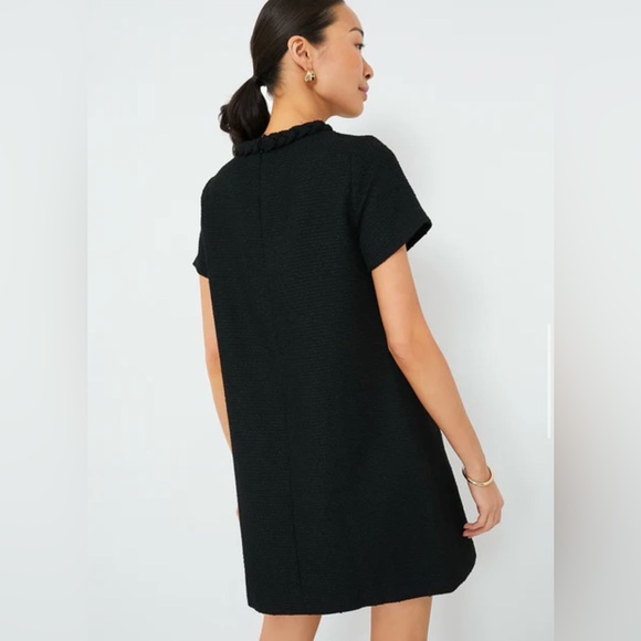Tuckernuck Jackie Black Tweed Gold Button Dress Size Xs - Picture 5 of 15